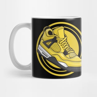 AJ 4 Retro Lightning Sneaker Mug